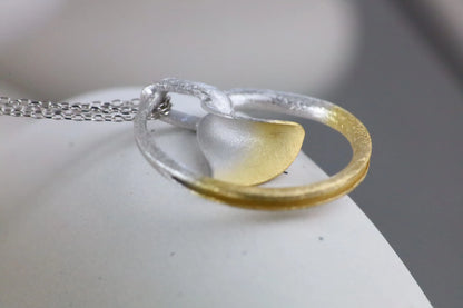 Silver Calla Flower Pendant, YGP