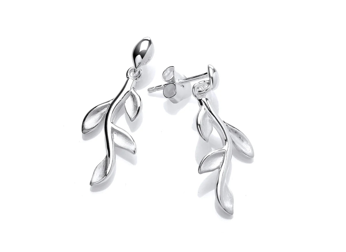 Silver Branch Earrings
