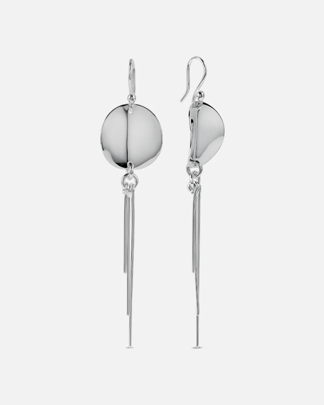 Disc Drop Earrings