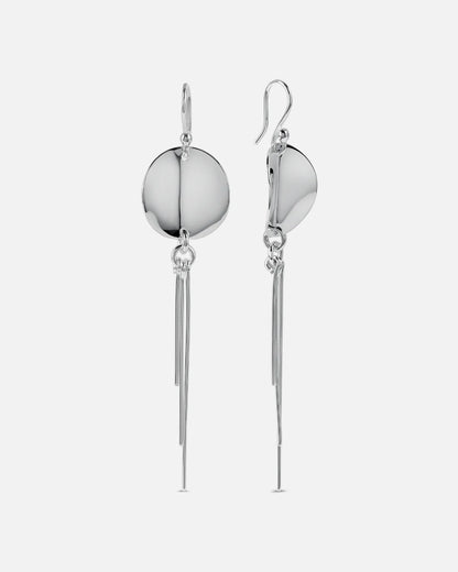 Disc Drop Earrings