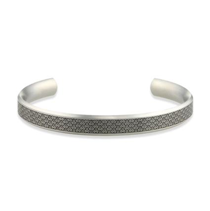 Titanium 8mm Triline Torc Bangle