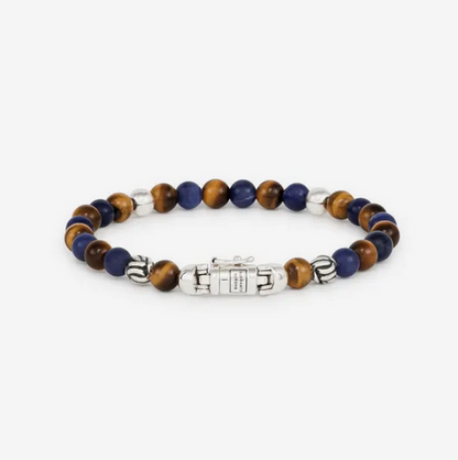 Spirit Bead Mini Sodalite/Tiger Eye Bracelet