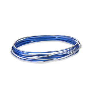 Titanium Chaos Bangle - Blue