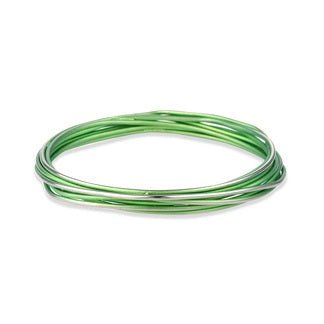 Titanium Chaos Bangle - Green