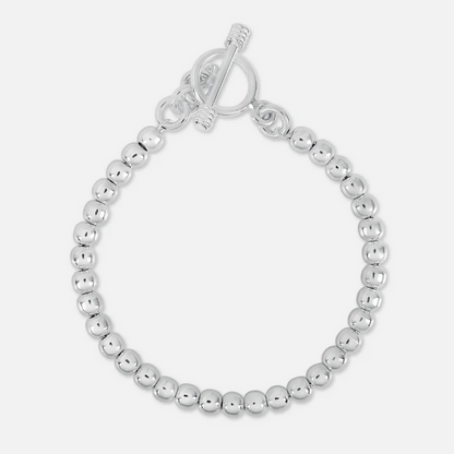 Silver Ball Bead Bracelet