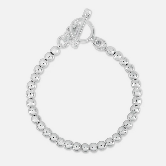 Silver Ball Bead Bracelet