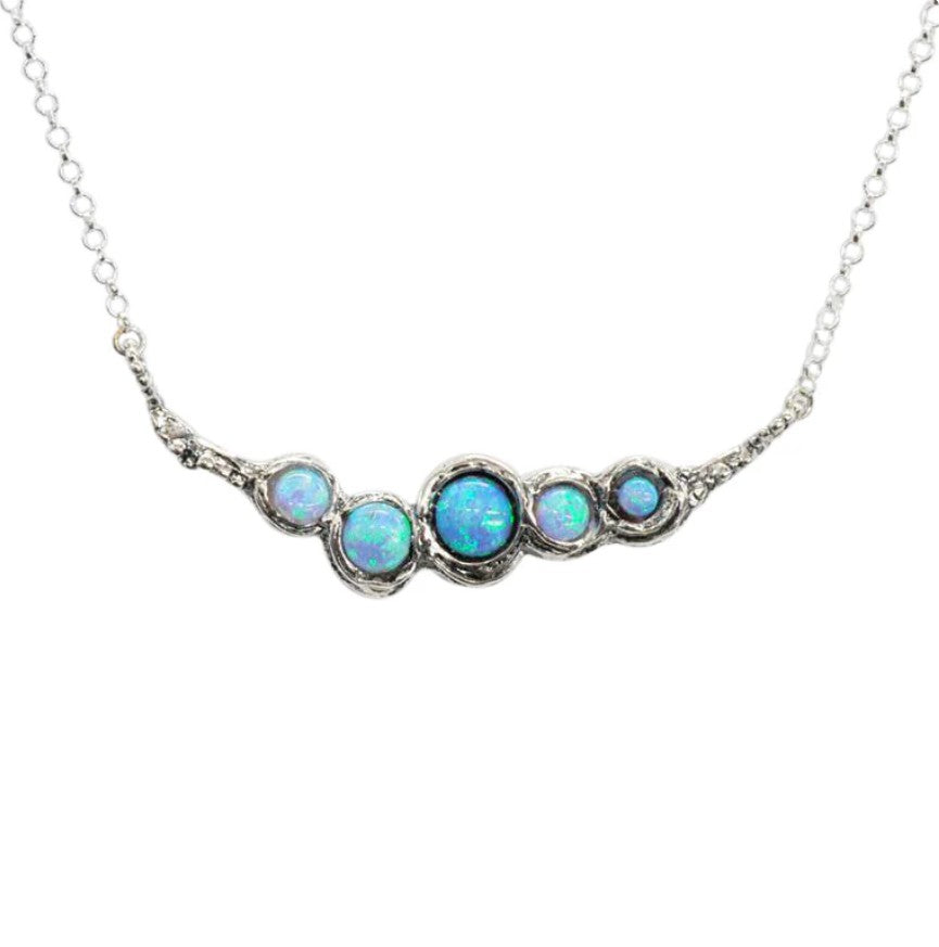 Opalite and Silver Necklace