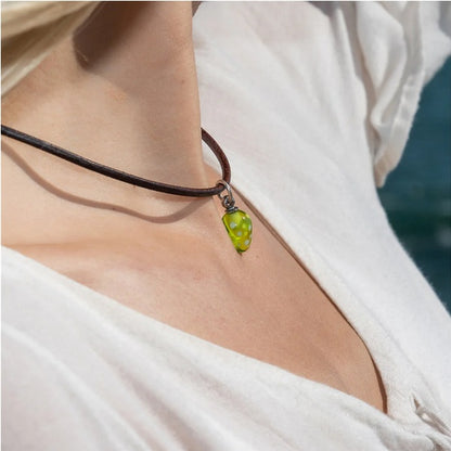 Leather Necklace, Brown