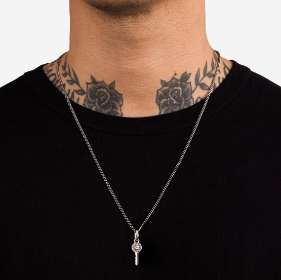 Essential Key Silver Necklace