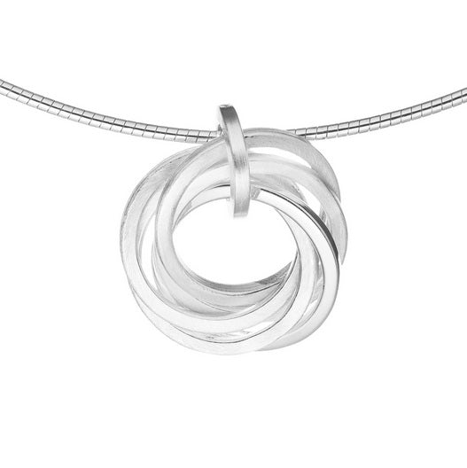 Silver Multi Circle Pendant