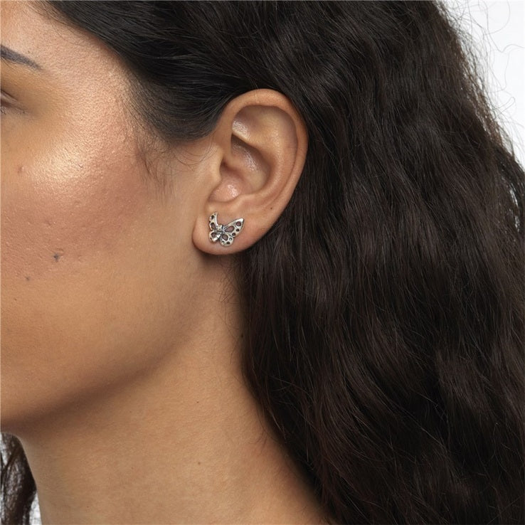 Dancing Butterfly Stud Earrings