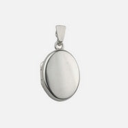 Oval 16mm Silver Locket