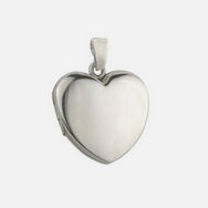 Large Heart Silver Locket
