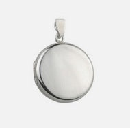 Round 20mm Silver Locket