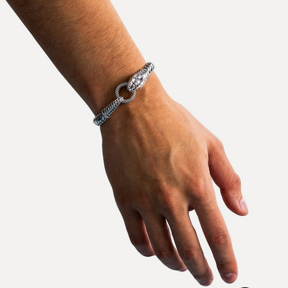 Ben Snake Silver Bracelet