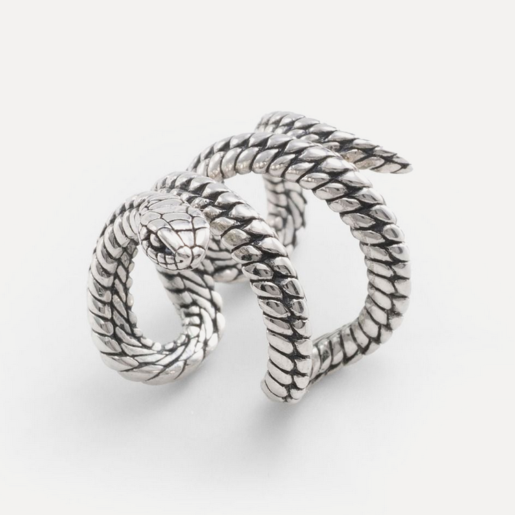 Ben Snake Silver Earcuff