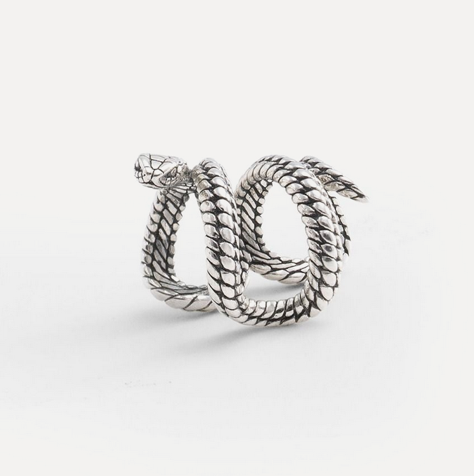 Ben Snake Silver Earcuff