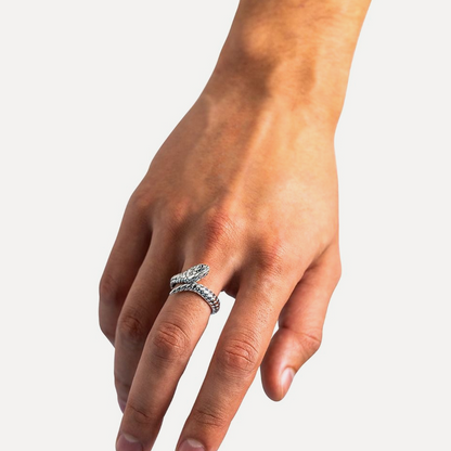 Ben Snake Silver Ring