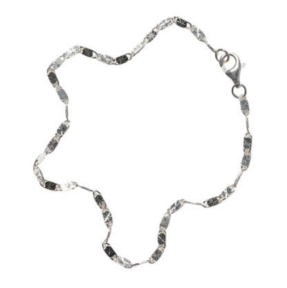 Rosette Link Chain, Silver