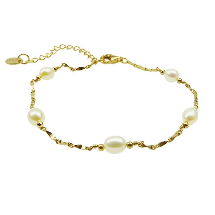White Freshwater Pearl Chain, YGP