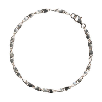 Twist Link Chain, Silver