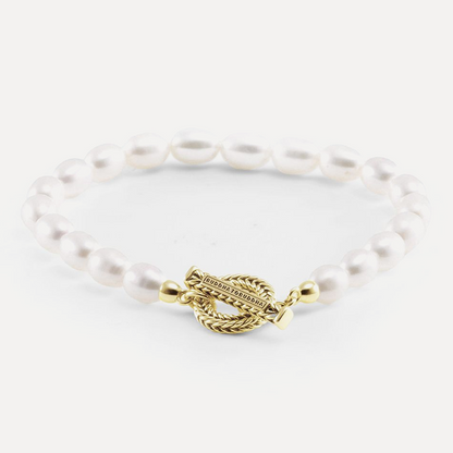 Barbara Pearl Bracelet, Gold Vermeil