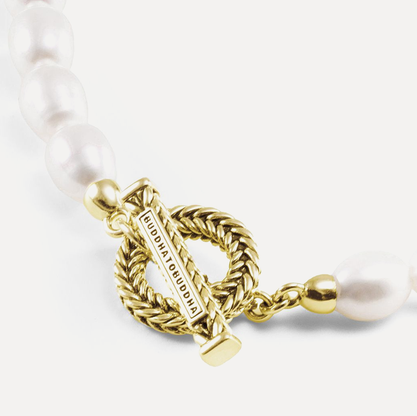 Barbara Pearl Bracelet, Gold Vermeil