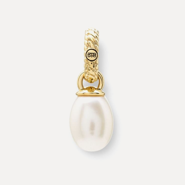 Ben Pearl Pendant, Gold Vermeil