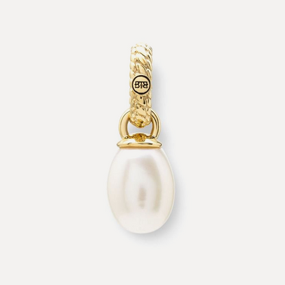 Ben Pearl Pendant, Gold Vermeil