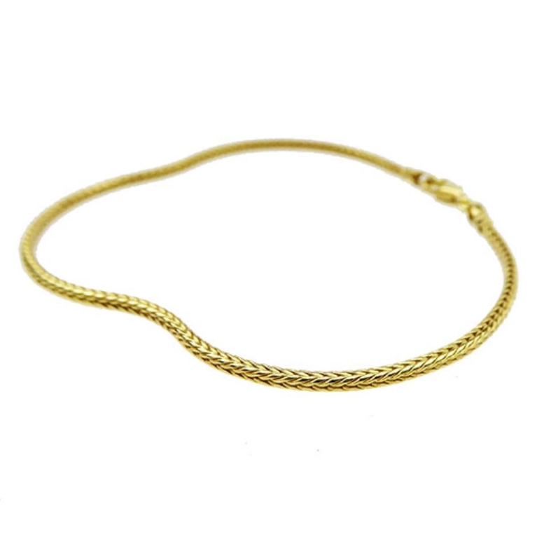 Foxtail Chain 2.1mm, Gold Finish