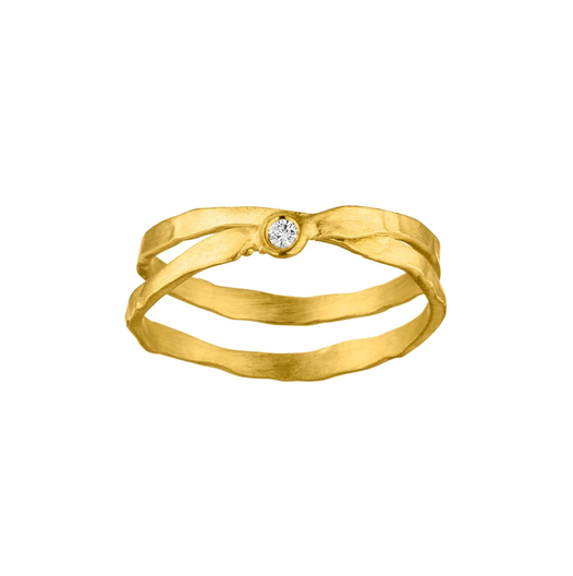 14ct Gold and Diamond Wrap Ring
