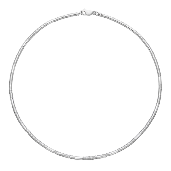 Silver Mini Layered Disc Necklace