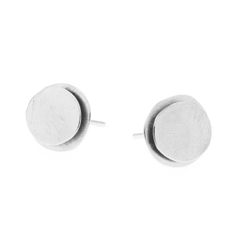 Pebbles Silver Stud Earrings
