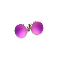 Titanium Round Studs - Pink
