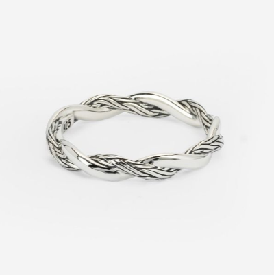 Katja Twist Ring, Silver