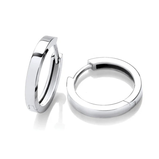 9ct Gold Hoops, 18mm