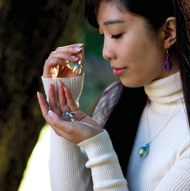 Titanium Fuchsia Pendant - Pink