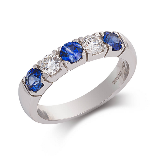 Sapphire And Diamond Eternity Ring