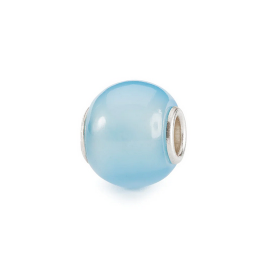 Round Light Blue Agate