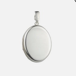 Oval 26mm Silver Locket