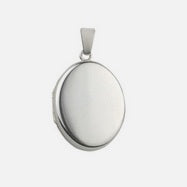 Oval 20mm Silver Locket