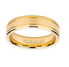 Tungsten Gold IP Ring