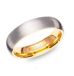 Tungsten Brushed Court Ring