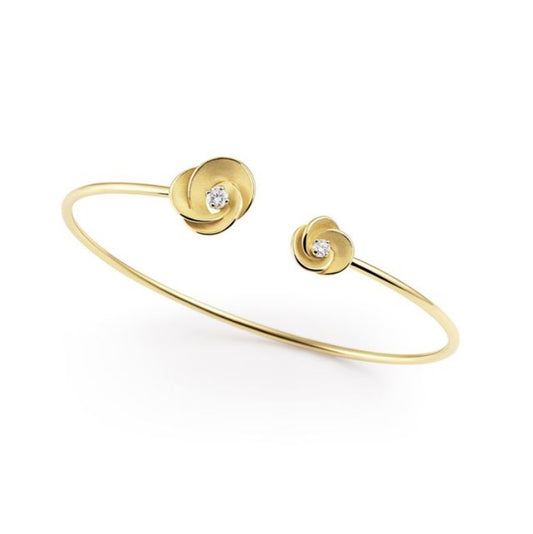 Desert Rose Diamond Bangle by Annamaria Cammilli