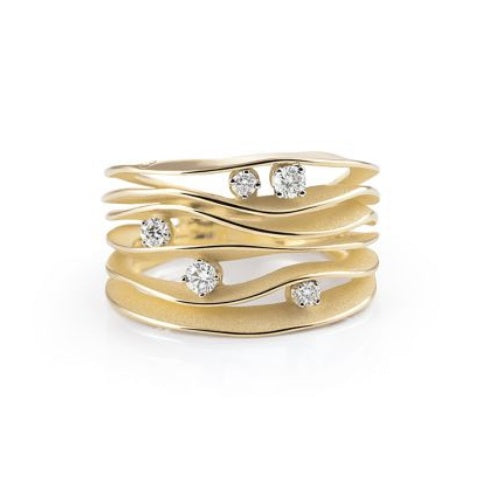 Dune Diamond Ring by Annamaria Cammilli