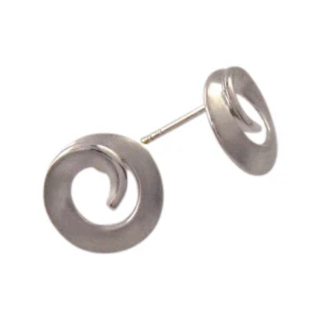 Silver Swirl Earrings