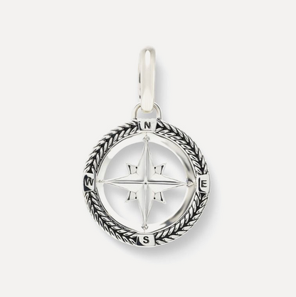 Barbara Mini Compass Silver Pendant