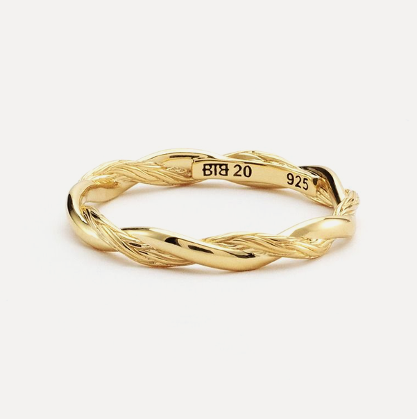 Katja Twist Ring, Gold Vermeil
