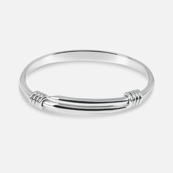 Silver Expanding Bangle