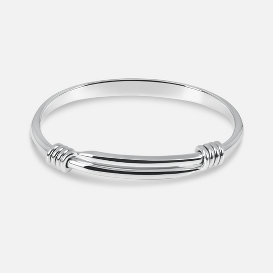 Silver Expanding Bangle